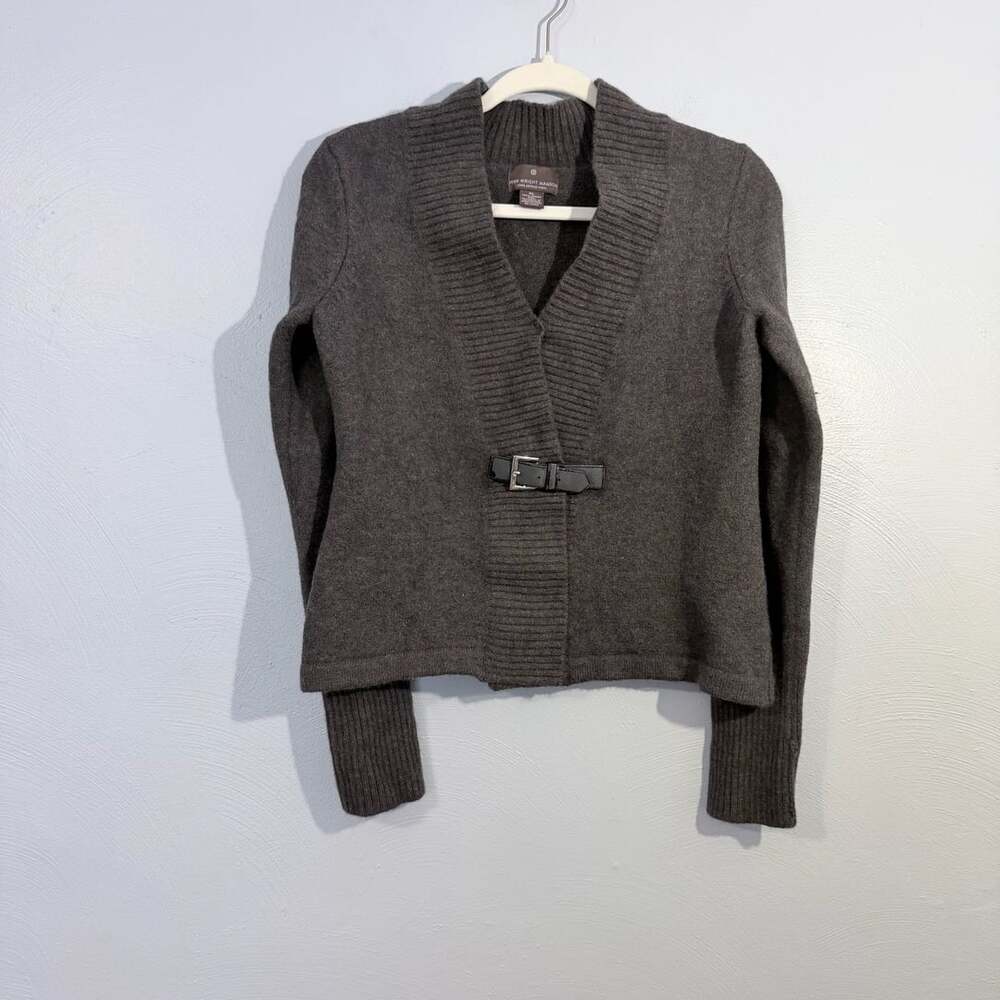 Fenn Wright Manson Merino Wool Cardigan Sweater Size XL Gray green